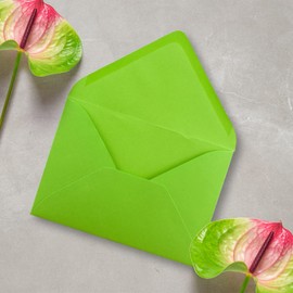 FarbenFroh by GUSTAV NEUSER Briefumschläge in Hellgrün - 50 Stück - DIN C5 Kuverts 22,0 x 15,4 cm - Nassklebung ohne Fenster - Weihnachten, Grußkarten - Serie FarbenFroh