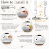 PILISPARK Patio Sliding Door Security Foot Lock Kick Lock with