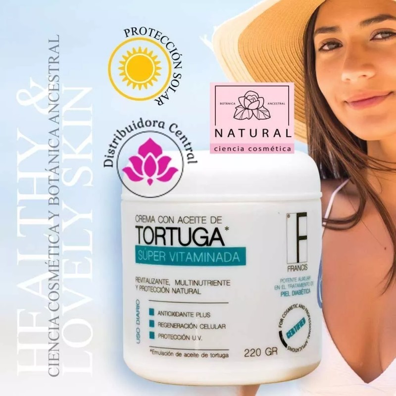 Francis Crema Aceite De Tortuga Multinutriente Francis® 1000grs. 2pz