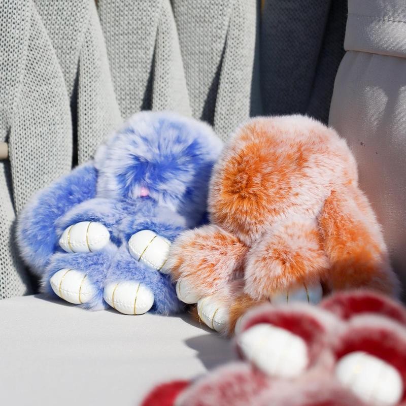 2025 New TA-Bunny LuluCute Keychain,Handmade 5 Styles Soft Bunny Plush