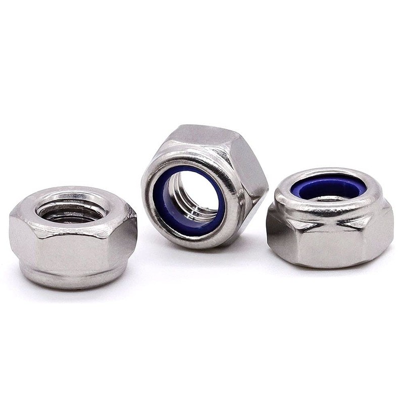 Glvaner M6-1.0 Thread Size (50 pcs) Stainless Steel Hex Locknuts