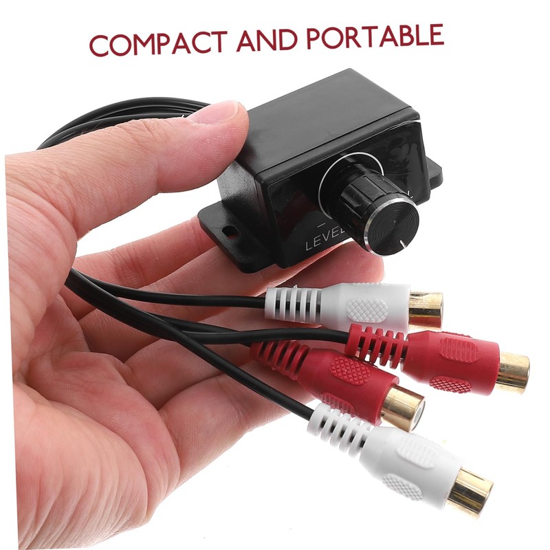 Mikinona RCA Audio Level Controller for Car Volume Amplifier Dual