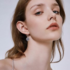 Abalone Shell Earrings for Women, 925 Sterling Silver Dragonfly/Hummingbird/Cross/Flower Earrings, Abalone Shell Jewellery, Vintage Earring, Hypoallergenic Women's Earring, Gifts for Women, Daughter,