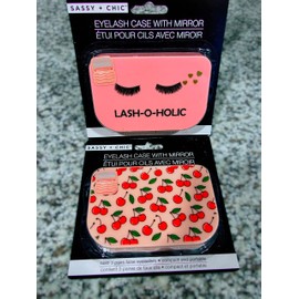 Sassy + Chic Lash-O-Holic Compact and portable eyelash case with mirror