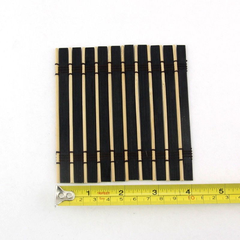 3 Sets - ThinkBamboo Brand Bamboo Slat Coasters - 4.25"