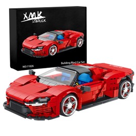 XMKSTBRICK Raing Car Building Set for Adults,1:14 MOC Buildable Technic Sports Car Toy,Collectible Building Block Champion Kit Model for Teens Age 14+（1168 Pcs）