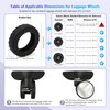 UMUST 8Pcs Luggage Wheel Covers,Silicone Suitcase Cover for 2-2.4'' Spinner