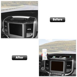 RT-TCZ Dash Mount Holder Cell Phone Holder with Storage Box Kit Bracket Center Console Interior Accessories for Dodge RAM 2018-2023