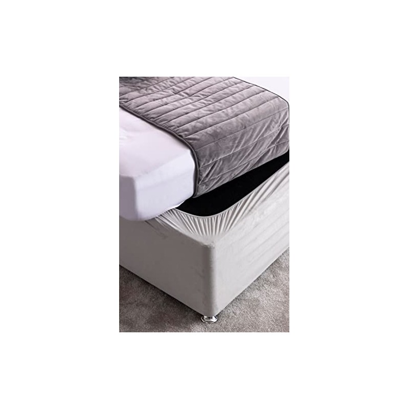 Faux Suede Divan Bed Base Wrap Deep Fit Belledorm Valance
