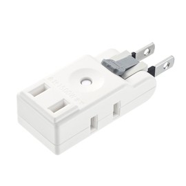 Sanwa Supply TAP-B57W Power Tap, 3 Outlets, 2 Pins, Easy Loss Structure, Micro Tap Swing Plug, White