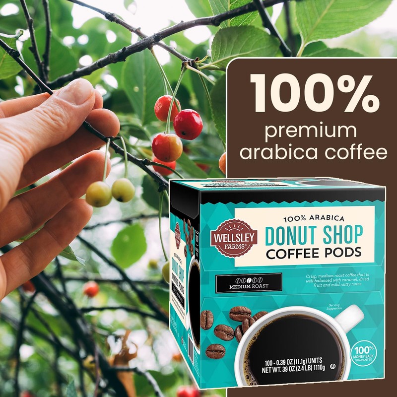 Wellsley Farms Donut Shop Coffee Pods | Medium Roast |