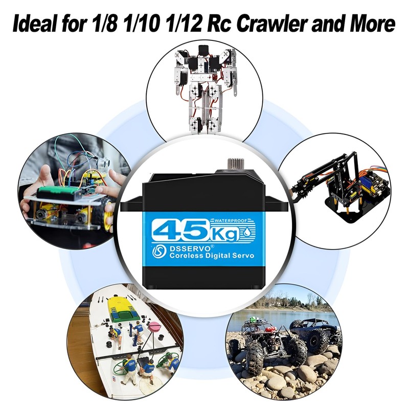 45KG Servo 1/10 Steering Servo High Torque Coreless RC Steering