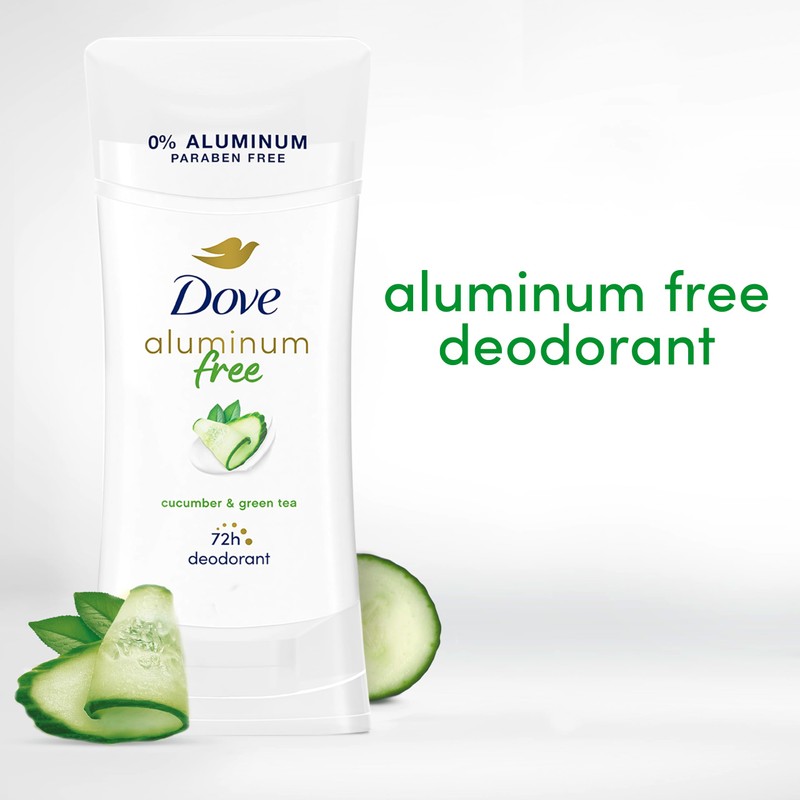 Dove Aluminum Free Deodorant for Women 4 Count Cucumber and