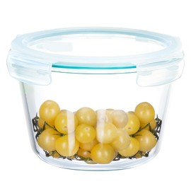 ATRDTO 71oz Large Glass Food Storage Container with Airtight Locking Lid for Storing food, Vegetables, Fruits Roasting Turkey Freezer Microwave & Oven Safe Leak Proof