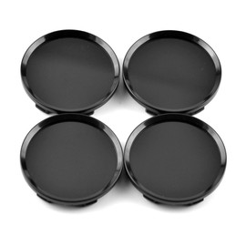 RhinoTuning Set of 4 wheel hub caps for Saturn Vauxhall Opel OD 64 mm ID 61 mm, black wheel hub cover suitable for 2008-2009 OEM Astra, 93358015 13214658 13204650 rim caps