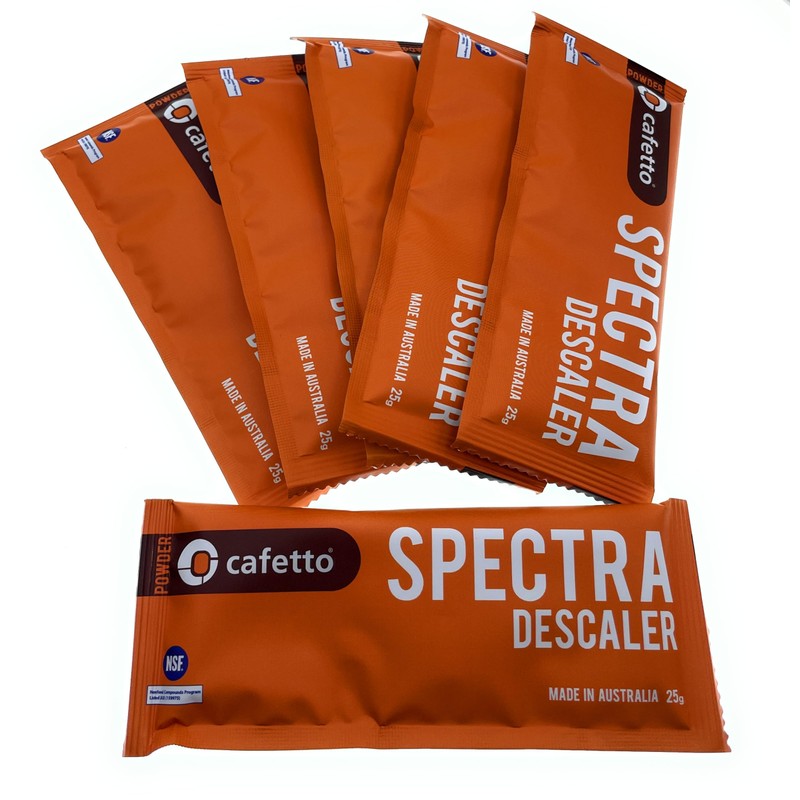 Cafetto Spectra Espresso Machine Descaler, Color Indicator Descaling Cleaning Powder