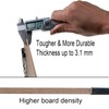Acocony 11x17 Clipboard Three Clips with Metal Corners 2-Pack