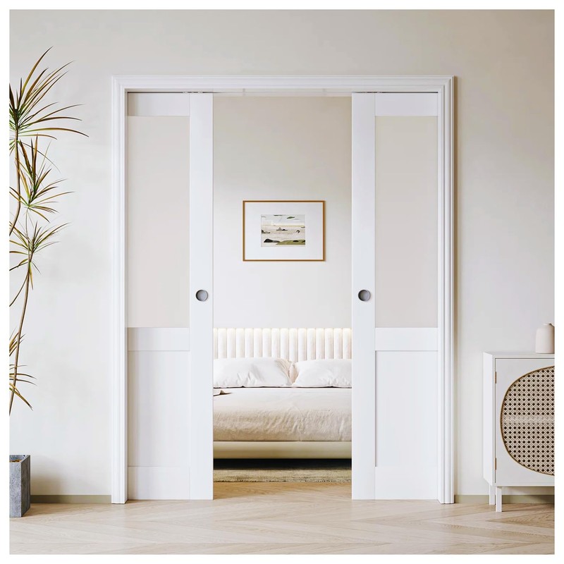 Nuk3y Pocket Door Frame Kit with Two-Way Soft Close for