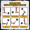 Dumbbell Bar Handle with Lock, Adjustable Forearm Wrist Exerciser, Hand