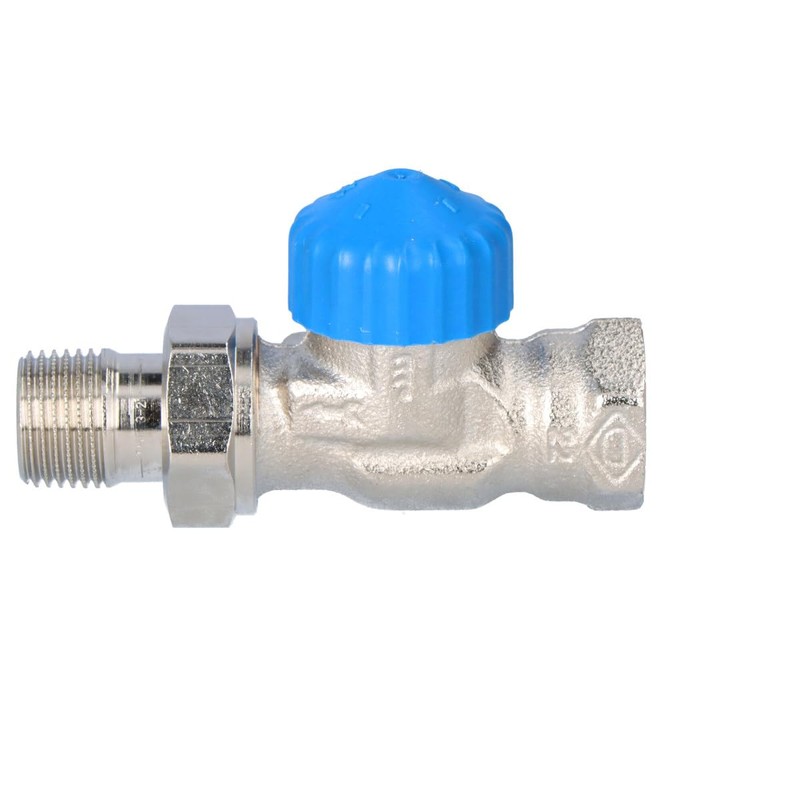 Heimeier 2242-02.000 Thermostatic Valve Base 1/2 Inch Passage Nickel-Plated