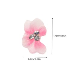BIUDECO 10pcs Nail Art Accessories Flower Patches for Manicure Nail Charm for Women and Ladies Decor for Creative Art Designs