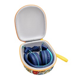 XANAD Kids Headphone Case for Elecder i37 / Noot K11 / iClever HS14 Foldable Wired On-Ear Headset (The Headset is not Included)
