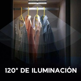 Maíz Lampara Sensor De Movimiento Recargable Usb 10 Focos Led