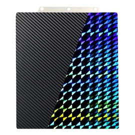 for Adventurer 5M/Adventurer 5M Pro/AD5X 3D Printer Build Plate Double Sided PET Carbon Fiber Pattern and H1H Sheet 235x235mm Flexible Removable Spring Steel Heated Printing Bed Platform Mat