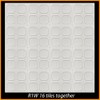 R1W Foam Glue-Up 20x20 Decorative Ceiling Tile (21.12 s/f) Pack