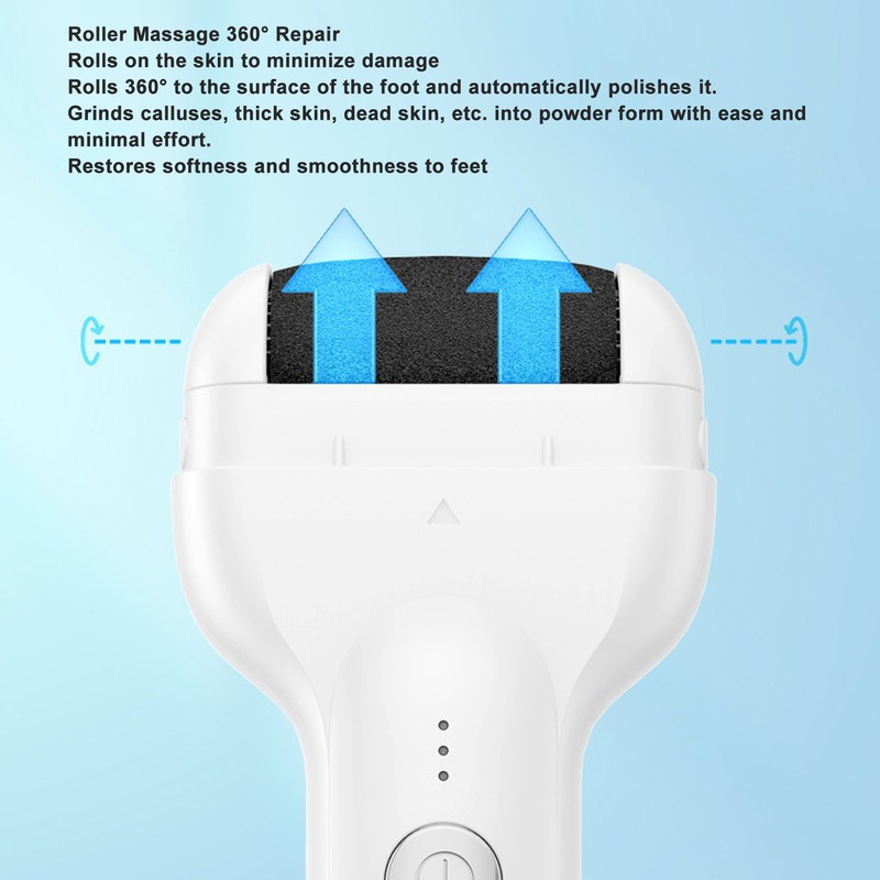 Electric Feet Callus Remover USB Rechargeable IPX6 Waterproof Automatic Efficient