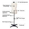Beige 13 Dials Female Fabric Adjustable Mannequin Dress Form for
