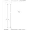 Westbrass D122-2-01 1/2" x 20" Brass Bullnose Faucet Riser Supply