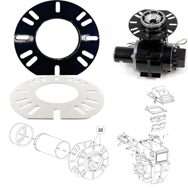 Replacement 4" Oil Burners Adjustable Mounting Flange 5432 + Gasket