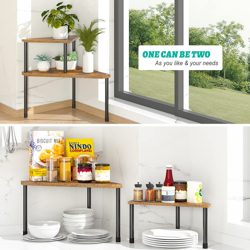 Weenson Kitchen Countertop Organizer Spice Rack for Salt, Bathroom Counter