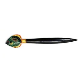 LX Hand Painted Green Tropical Fish Letter Opener