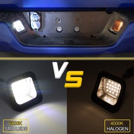 OPP ULITE Ram LED License Plate Light Lamps 6000K White - Pack of 2-3rd & 4th Gen Lights for Dodge Ram 1500 2500 3500 2003-2018 (PZ113