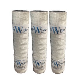 The Water Filter Men 10" Bio Diesel Vegetable Oil WVO String Wound 1 micron bio-diesel filters 1mic (3 Pack)