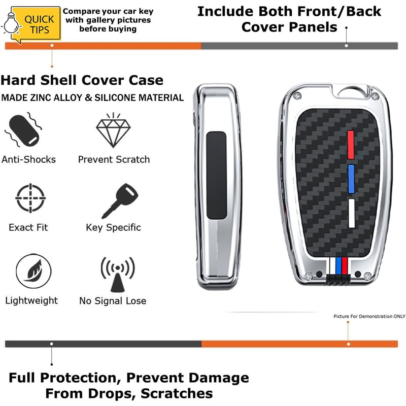 ontto luminous car key cover fit for Toyota RAV4 Camry
