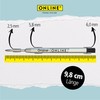 ONLINE Schreibgeräte ballpen refill international king-size black, G2 format line