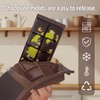 UWILLION Deep Chocolate Bar Mold Silicone 1 Inch Dubai Pistachio