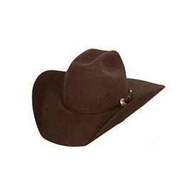 BULLHIDE Felt Collection Kingman 4x Premium Wool Western Cowboy Hat, 4" Brim, Chocolate, 7 5/8