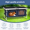 Camp Field Camping Folding Aluminum Table with Adjustable Legs for