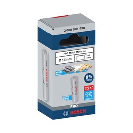 Bosch 1x PRO Multi Material Hole Saw (for Softwood, Drywall, Ø 14 mm, Professional Accessory Rotary Drill/Drivers)