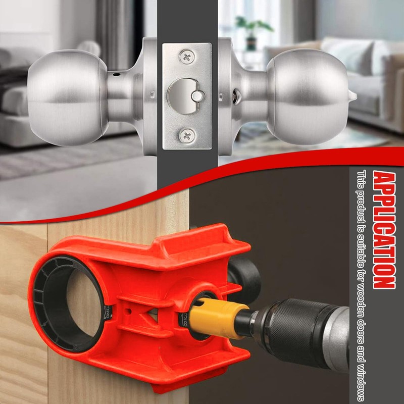 FTVOGUE Door Lock Installation Set Door Lock Hole Saw Kit