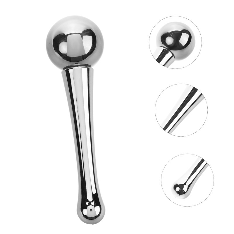 WOONEKY Cold Face Roller Stainless Steel Ice Massage Globes for