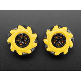 Robotics Kits for Educational Purposes Left & Right Mecanum Wheel Pair - 48 mm Diameter - TT Motor or Cross Axle (Pack of 2)