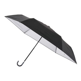 Moonbat 31-230-30217 Esta Parasol Folding Umbrella, Large Size, First-class Light Blocking, UV Rays, Sun or Rain, Solid Color, Black, Black