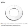 sourcing map Wall Split Flange, 4pcs 304 Stainless Steel Round