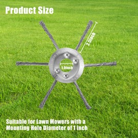 7" Inch Gas Trimmer Head – Universal Steel Wire Weed Eater Brush Cutter Trimmer Head for Lawn Mowers, Heavy-Duty Replacement Fits Stihl, Husqvarna, Echo with Install Kit