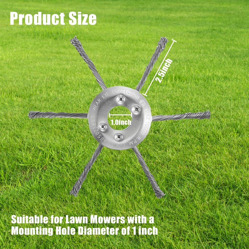 7" Inch Gas Trimmer Head – Universal Steel Wire Weed